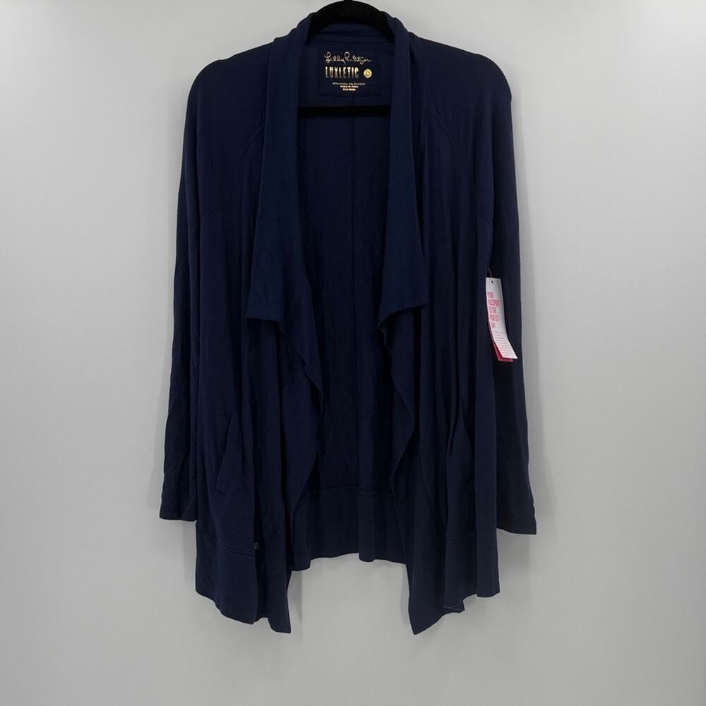 Lilly Pulitzer Luxletic Carmela Wrap with pockets - True Navy - XS - NWT